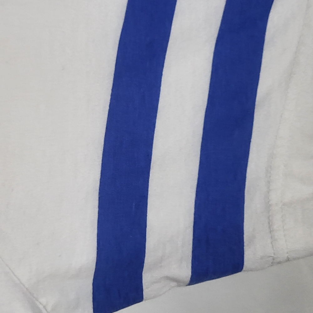NHL White T-shirt Bud Light Of The Nordiques de W/ Blue Stripes - Picture 11 of 16